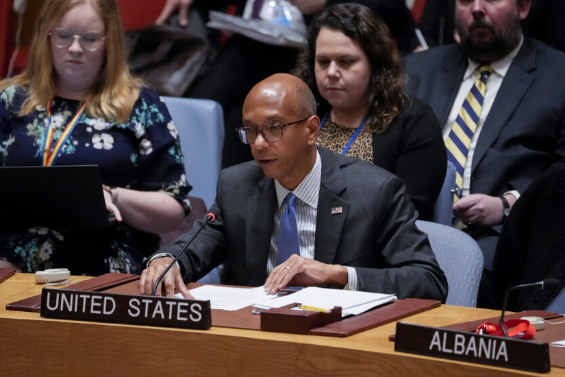 American delegation at the UN meeting