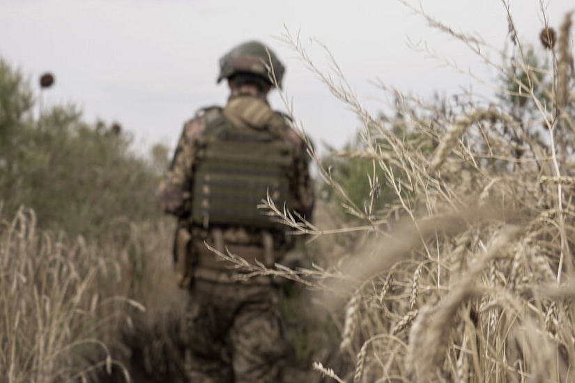 Soldiers in masks against infection