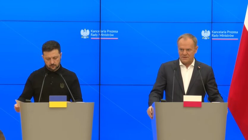 Der Beitritt der Ukraine zur EU und der Luftterror der RF: Selenskyj und Tusk hielten eine Pressekonferenz ab