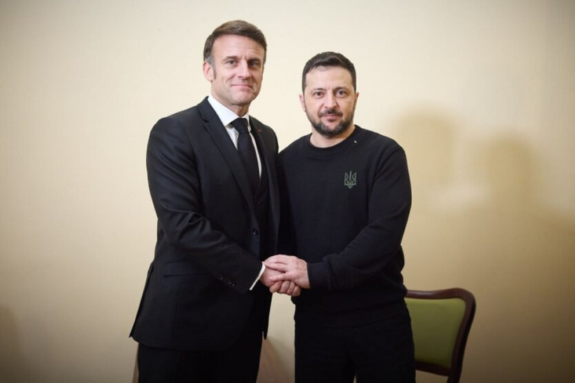 Zeleński i Macron omówili wzmocnienie zdolności obronnych Ukrainy