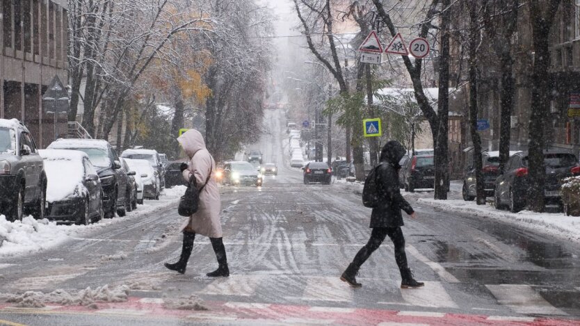 Snow and Rain in Ukraine