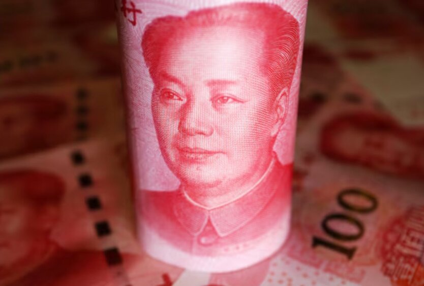 Visualization of the yuan to dollar exchange rate