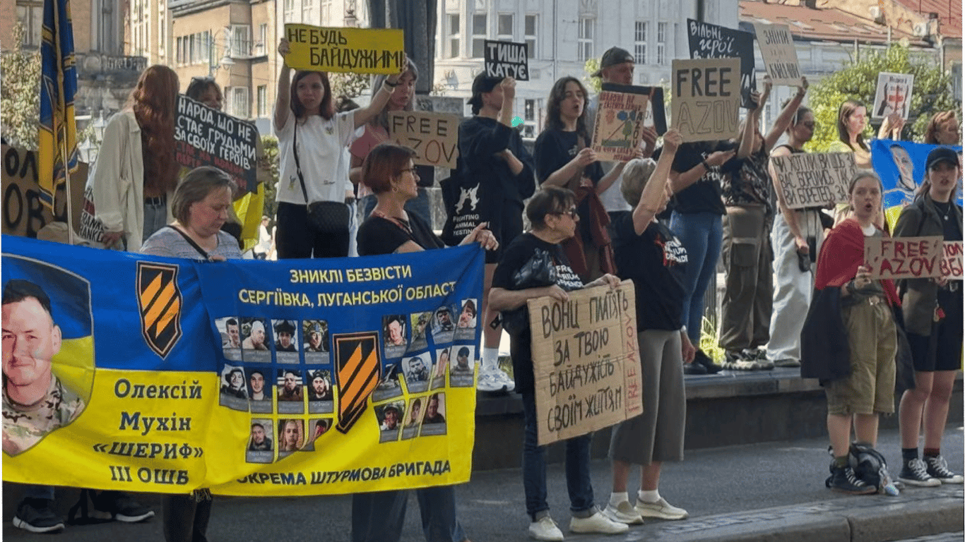 W Lwowie odbyła się akcja wsparcia dla jeńców wojennych - zdjęcia