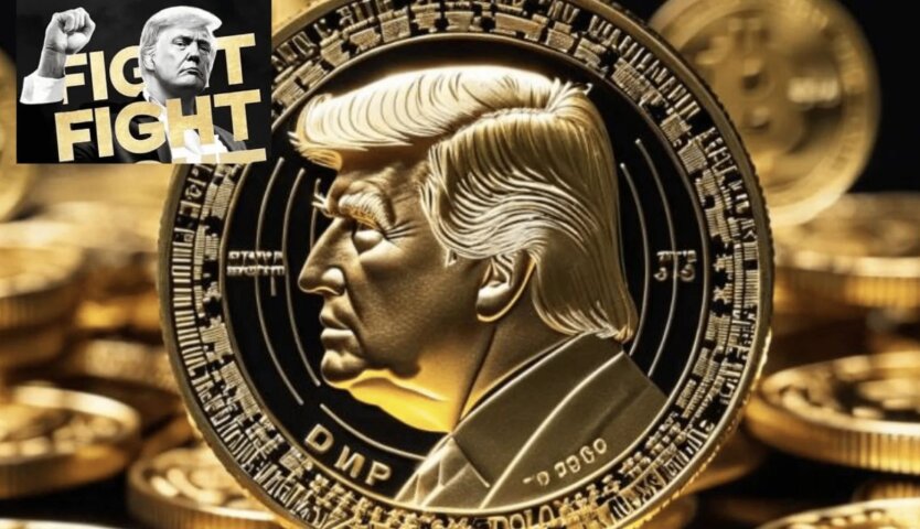 Graphical representation of Trump's Meme Coin